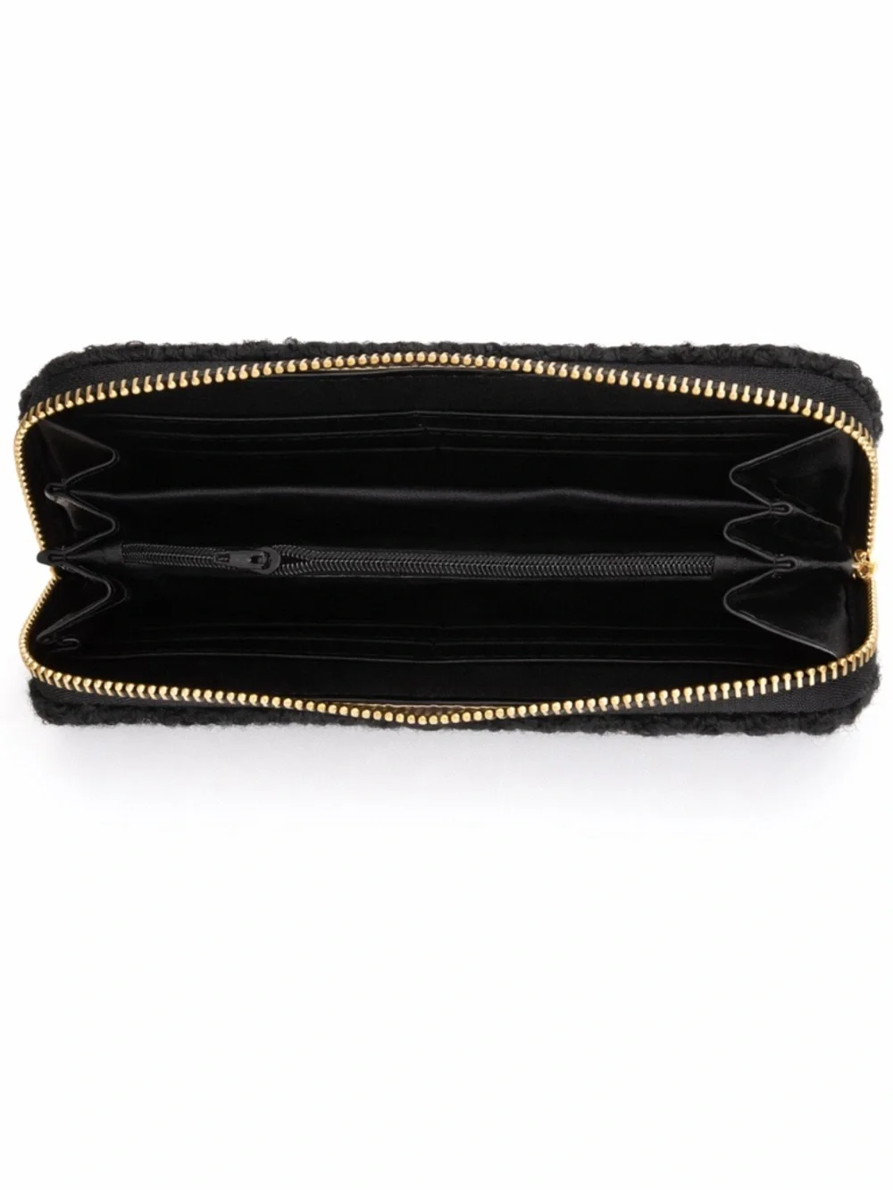 Faux Fur Black Sherpa Wallet!